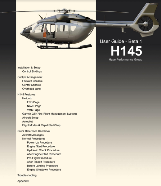 HPG H145 Helicopter User Guide Now Available!